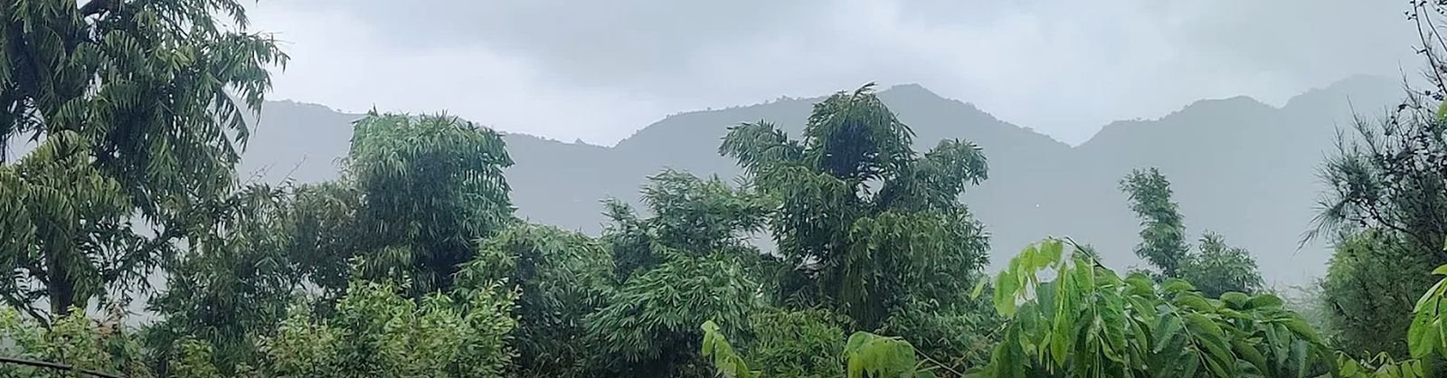 Monsoon over the Sahyadris, actual site photo